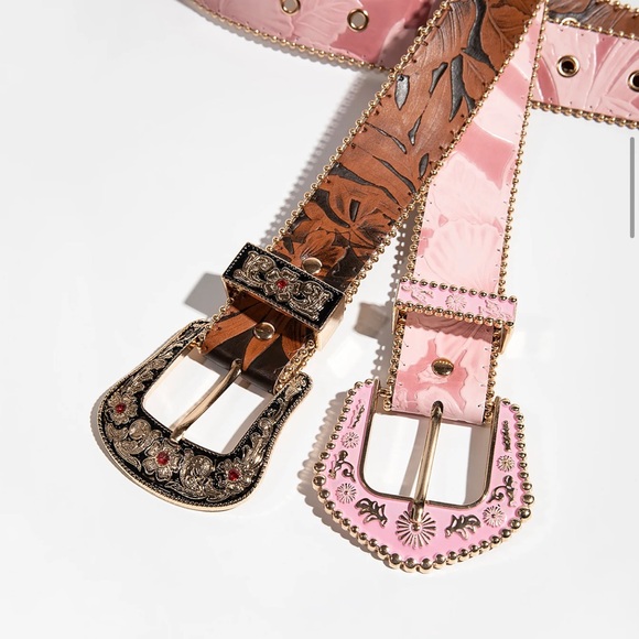 New cowgirl belt light brown style #203 - Picture 4 of 4